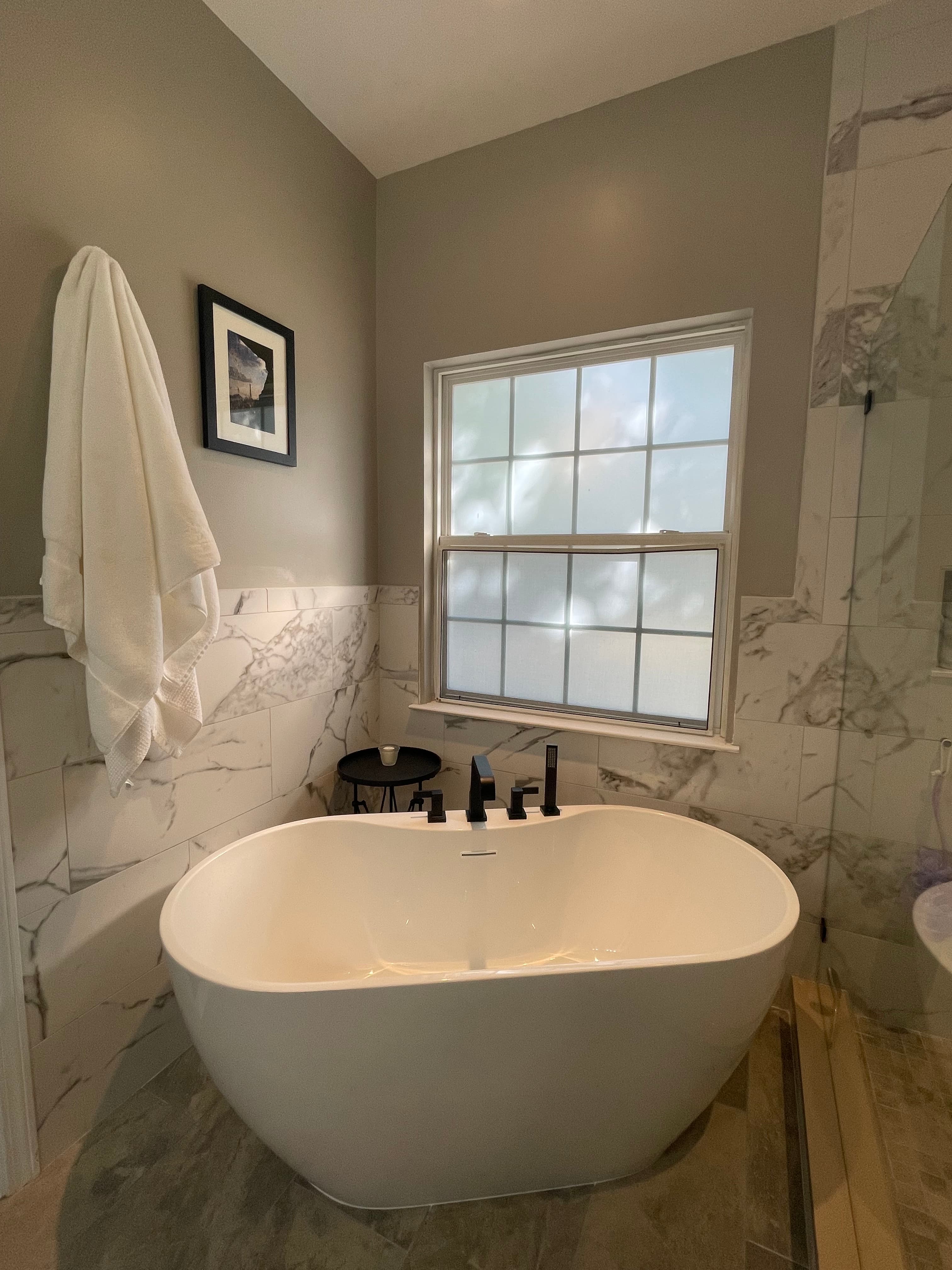 Bathroom renovation project K showcasing updated space