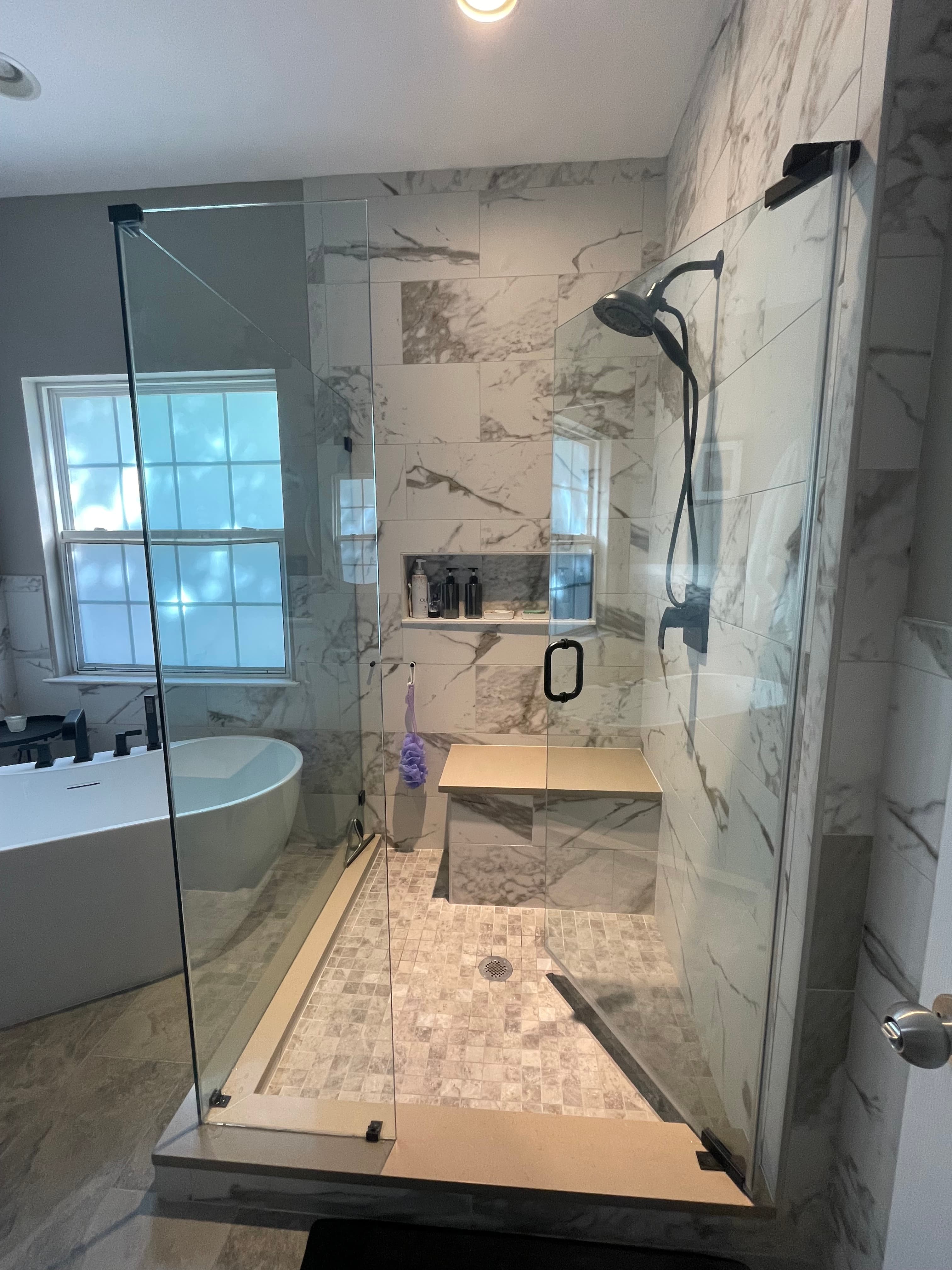 Bathroom renovation project K - view 1 of completed work