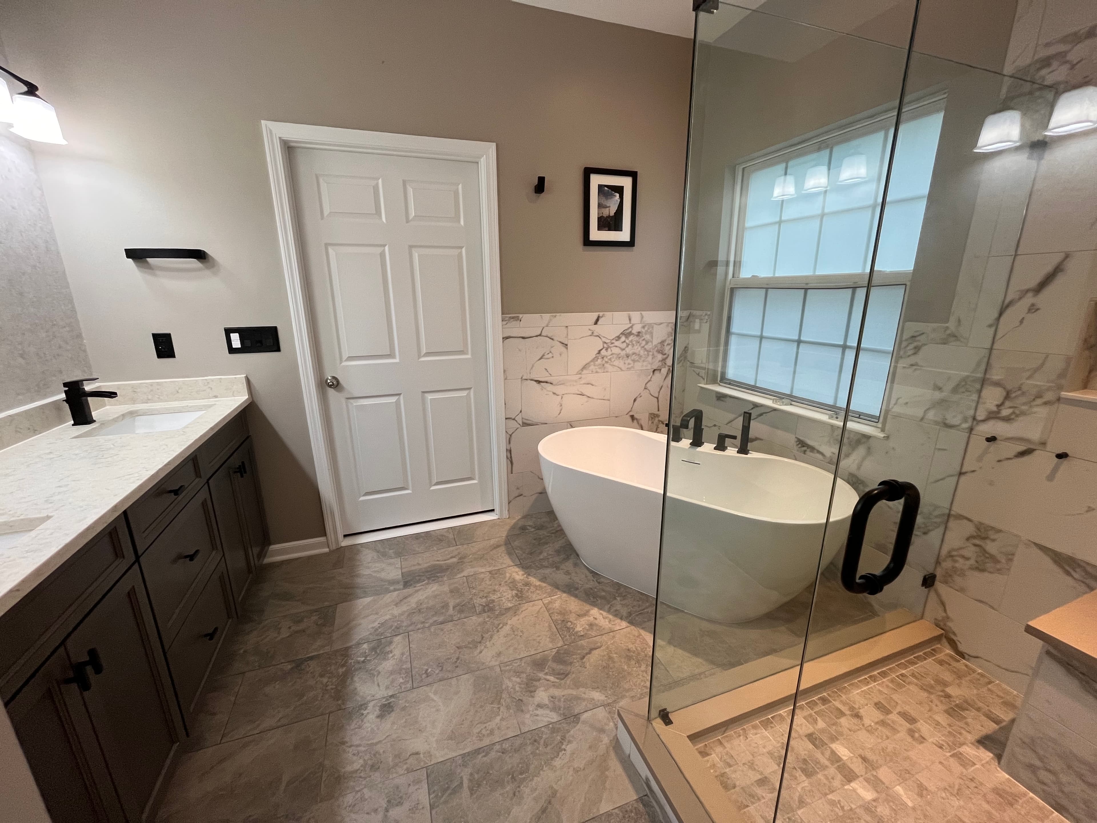 Bathroom renovation project K - view 3 of completed work