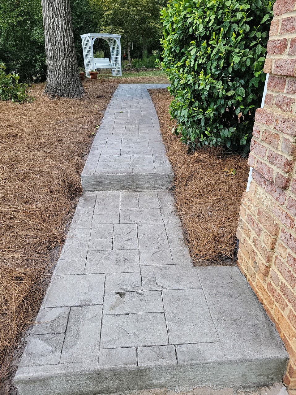 Concrete work after - Project A showing completed concrete installation